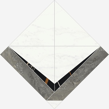 Декор Italon 620120000074 Charme Deluxe Бьянко Микеланжело Интарсио Люкс 56.4x56.4