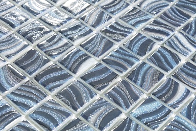 Мозаика Vidrepur Glitter Blue 7800 (на сетке) 25x25 31,7x31,7