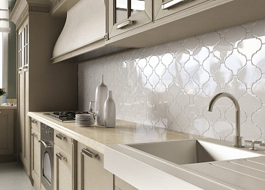 Плитка Adex ADST8022 ARABESCO BISELADO ICE BLUE 15x15