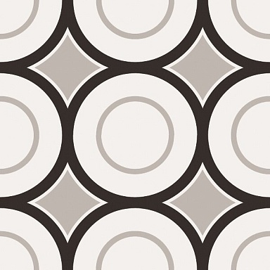 Керамогранит Sant Agostino PBW05 patchwork black&white 05 20x20