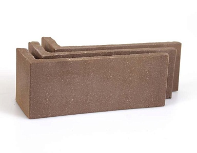 Клинкерная плитка Terramatic Plato Brown угловая AK 2109 (Y) 185x60x71x14
