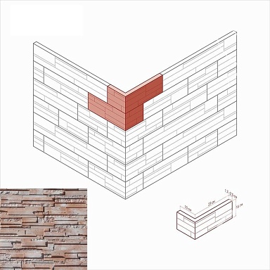 Искусственный камень White Hills 170-55 Сандерлэнд Угол 10x23x10