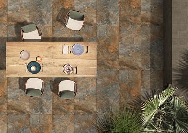 Керамогранит Керлайф Copper Slate Mat 20mm 60х60