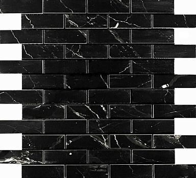 Декор Velsaa Mosaic Estrada Nero Brick bone 32.1x29.9