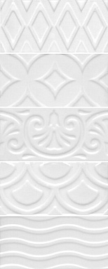 Плитка Kerama Marazzi 16017 Авеллино белый структура mix 7.4*15