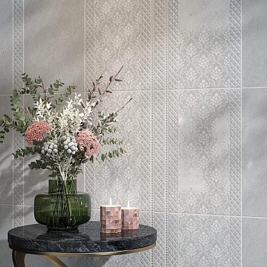 Kerama Marazzi KMD2PTG013BN Декор чипсет Мотиво серый светлый глянцевый 25x40x0,8