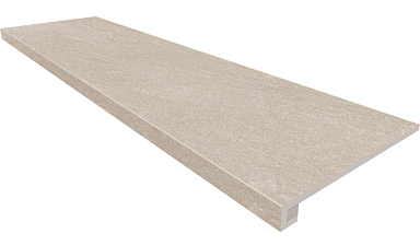 Ступень Estima TN00 Ivory Неполированная без насечек 33x120 + Подступенок (14,5x120))