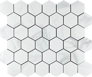 Декор Velsaa Mosaic Satuario Glacier 48 Hexagone 30.9x32.2