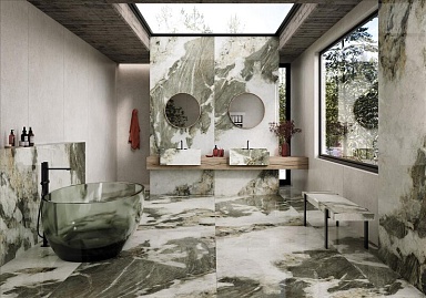 Керамогранит STN Ceramica 3ACPSALVGPAA Salvia Green Polished Rect 6mm 120x280