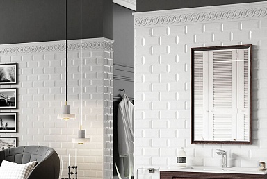 Плитка Adex ADMO1016 Liso PB C/C Blanco 7,5х15