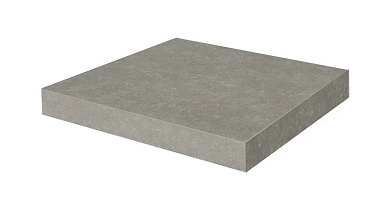 Kerama Marazzi KM6012G0171RGCA Ступень угловая клееная Касабланка HP серый матовый обрезной 33x33x0,9