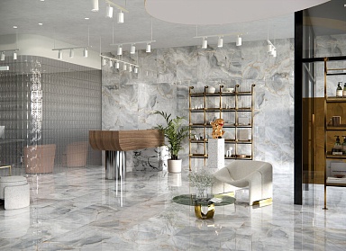 Керамогранит Eurotile Blumarine Серый Полированный 60x120