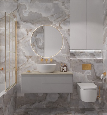 Керамогранит Arcadia Ceramica FP1011-A Rex Onyx Coffe Full Polished 60x120
