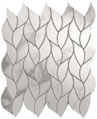 Мозаика FAP Ceramiche fQMR Carrara Superiore Leaves Mosaico 25.9x30.9