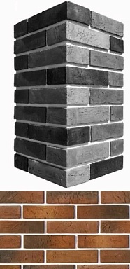 Искусственный камень White Hills 353-75 Терамо брик угол 9x20,5x5.5