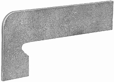 Плинтус Exagres Zan.VEGA GRIS IZQUIERDA левый 39,5x17,5