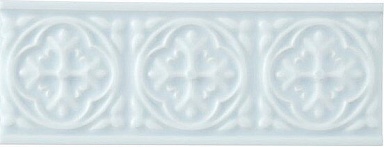Бордюр Adex ADST4082 RELIEVE PALM BEACH ICE BLUE 7,5x19,8