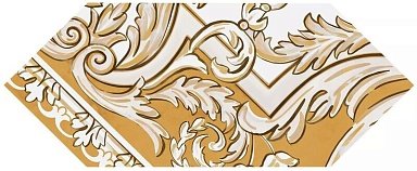 Kerama Marazzi HGD/B515/35000 Декор Алмаш 4 желтый глянцевый 14х34