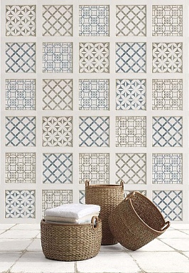 Керамогранит Nanda Tiles Grafton Dorset Blue Satin 20х20