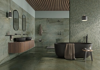Керамогранит Prissmacer Lab. Iron Salvia Luxglass Rect 60x120