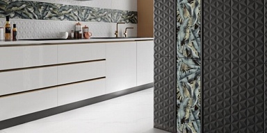 Плитка Kerama Marazzi 12125R Диагональ белый обрезной 25x75