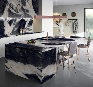 Керамогранит Motto Levante Nero Polished 800x2400x15