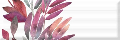 Декор Absolut Keramika Aure Decor Savage Flowers 01 Berenjena 15x45