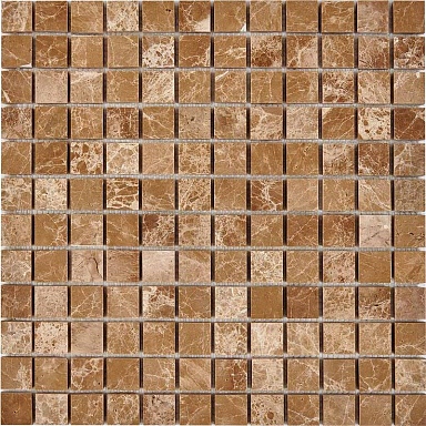 Мозаика Pixmosaic PIX222 Light Emperador из мрамора полированная 23x23 305х305x6
