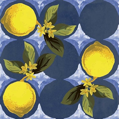Декор Sant Agostino Giardino Blu Mix Luc 20x20