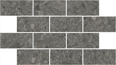 Kerama Marazzi DD606220/MM Декор Чеппо ди Гре мозаичный антрацит матовый обрезной 34,6x20x0,9