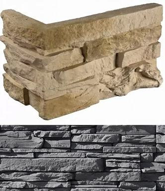 Искусственный камень White Hills 109-85 Кросс Фелл угловой 7х25,5x10 (6х15,5x10)