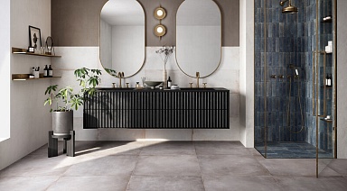 Керамогранит Rondine Group J89745 Manhattan Blu Rett. 80x80