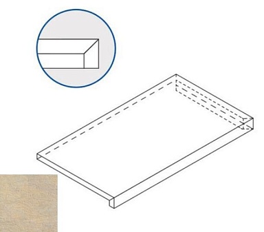 Ступень Italon 620070000710 SAND X2 SCALINO ANGOLARE DX 30x60