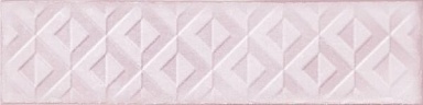 Декор Cifre Relieve Drop Pink Brillo 7.5x30