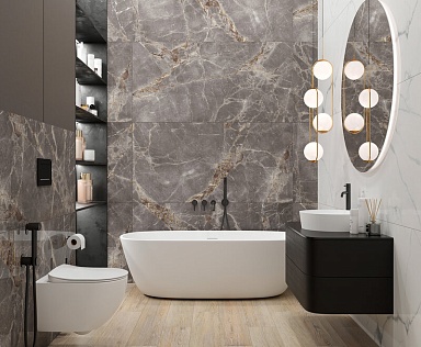 Керамогранит Laparet Nebula Grey Полированный 80x80