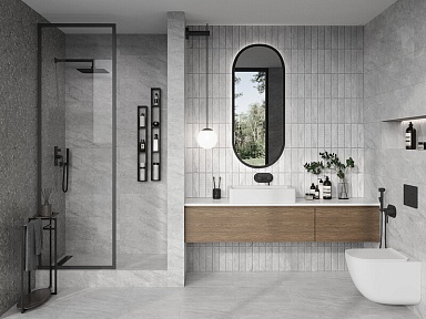 Плитка Gracia Ceramica 010100001544 Terrazzo grey 01 25х60