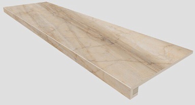 Estima Комплект Ступень BR01 Bernini Beige 33x120 неполированная с бортиком + Подступенок 14,5x120
