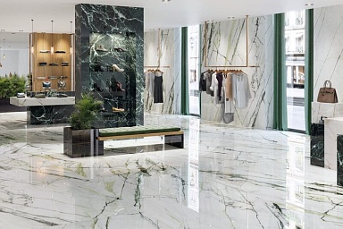 Керамогранит Urbatek 100332621 Calacatta Green Polished 120х270x0.6