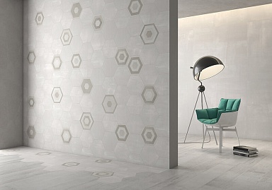 Керамогранит Geotiles Starkhex Argent 25x29
