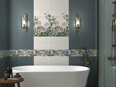 Плитка Kerama Marazzi 15127 Зимний сад зеленый светлый структура 15x40