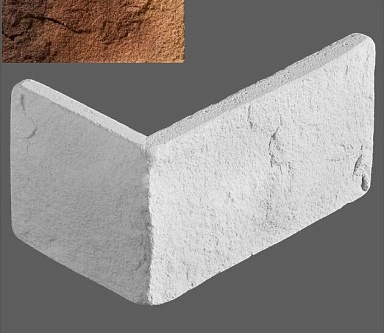 Искусственный камень Leonardo Stone Угловой элемент Палермо 345 13,2/28x14,7x2