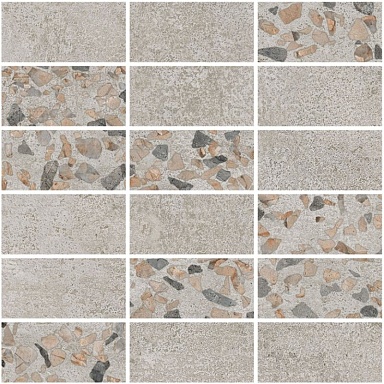Декор Vitra K9498938LPR1VTE0 Beton-Terrazzo Мозаичный микс Темный 30х30