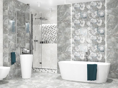 Декор Azori 587433004 Opale Grey Mosaic 30x30