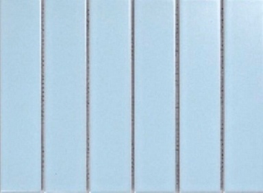 Мозаика Porcelain mosaic Y45P803 Strip Голубая матовая 4.5x19.5 28.8x19.5