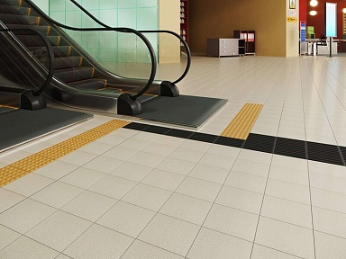 Керамогранит Estima ANL110 Avenue Lines Black линии чёрный Тактильный рект. 30x30x15