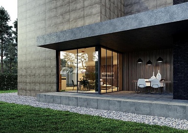 Grasaro G-1104/MR/p01 Плинтус Beton Белый 76x1200x10