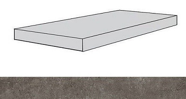 Ступень Атлас Конкорд Россия 620070001405 Drift Grey Scal.160 Ang.Dx/Дрифт Грей Ступ.160 Угл.Пр 33x160