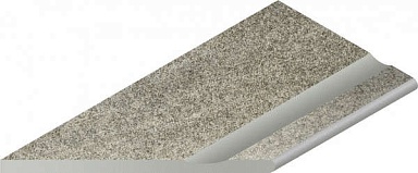 Бордюр Italon 620090001062 Silver Bordo Svasato Round Sx левый 30x60