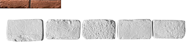 Leonardo Stone Декоративный кирпич Тычок Орлеан 441 12-14x7-8x1,7
