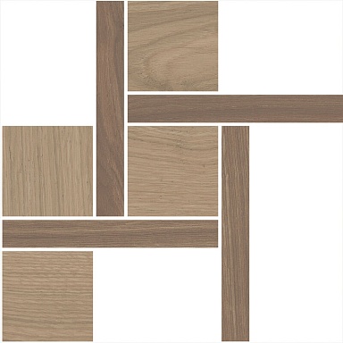 Kerama Marazzi T056/SG644020 Декор Альберони 3 мозаичный коричневый матовый обрезной 27,5x27,5x0,9